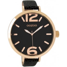 OOZOO Timepieces 48mm Black Leather Strap C7519
